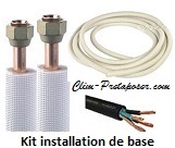 kit frigorifique complet flares1/4-3/8 06 mtres jusqu' 3.5 KW