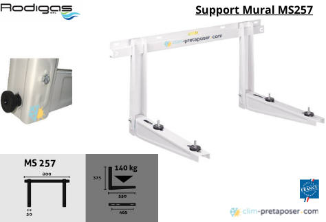 Supports muraux blanc MS257pour unité extérieure