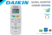 Climatisation réversible DAIKIN FTXF50D-RXF50D-SENSIRA-R32