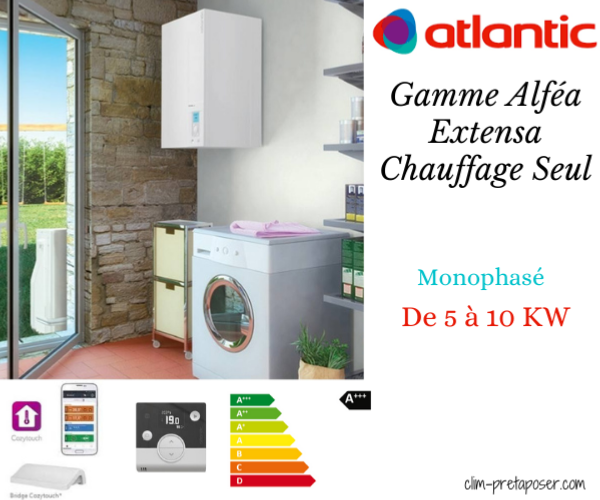 Pompe à chaleur air-eau Atlantic Alféa Excellia Duo 14 Kw AI triphasé