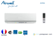 Clim réversible Bi-split Airwell AURA YDZC218-2xAW-HDLW009-N91