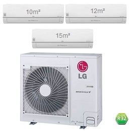 climatiseur trii split prêt a poser LG-MU3R19-UE0-3XPC09SQ-NSJ