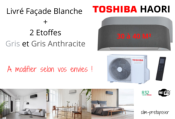 Climatisation TOSHIBA HAORI  Blanc RAS-13J2AVSG-E1-RAS-B13N4KVRG-E