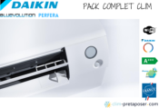 Pack complet clim prêt à poser mono split DAIKIN PERFERA FTXM35A-RXM35A