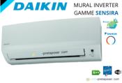 Climatiseur réversible mono split DAIKIN FTXF60D-RXF60D-SENSIRA-R32