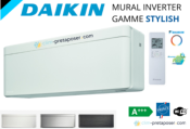 climatiseur pas cher DAIKIN FTXA42AW-RXA42B-STYLISH-R32 Blanc