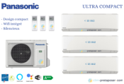 Climatiseur réversible tri-split Ultra-compacte CU-3Z52TBE-3XCS-MTZ16WKE PANASONIC