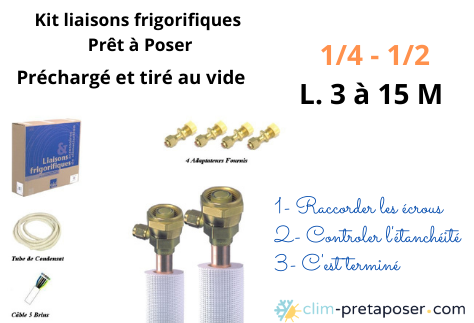 Kit liaisons prcharg 1/4 - 1/2