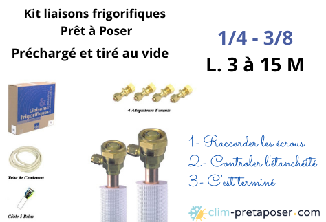 Kit liaisons préchargé 1/4 -3/8