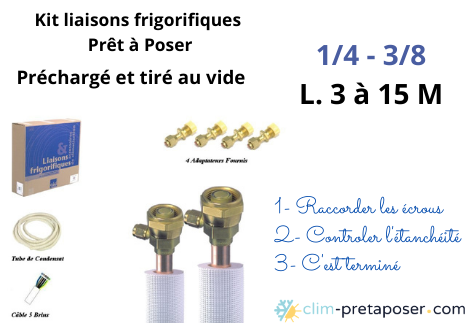Kit liaisons prcharg 1/4 -3/8