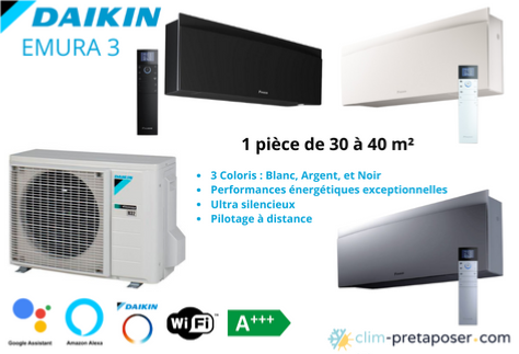 Climatisation réversible DAIKIN FTXJ35AW-RXJ35A-R32 EMURA 3