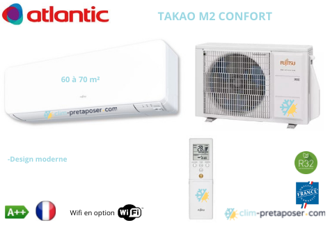 Climatisation ATLANTIC Gamme TAKAO M2 Confort ASYG 24 KMTB UI AOYG 24 KMT UE