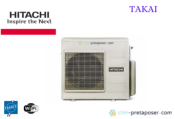 Pompe à chaleur air air prêt à poser RAM-70NP4E-4x RAK 18QXE-HITACHI TAKAI