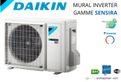 Climatiseur réversible mono split DAIKIN FTXF60D-RXF60D-SENSIRA-R32