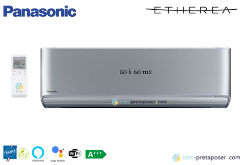 Unité Intérieure PANASONIC-Etherea-CS-XZ50XKEW-Gris Argenté