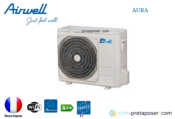 Climatisation réversible mono split AIRWELL AURA HDLE-035N-09M25-YDAE-035R-09M25