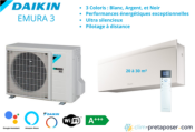 Climatisation réversible DAIKIN FTXJ25AW-RXJ25A-R32 EMURA 3