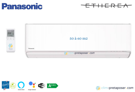 Unité Intérieure PANASONIC-Etherea-CS-Z50XKEW-Blanc Mat