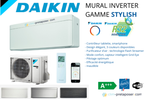 climatiseur pas cher DAIKIN FTXA50AW-RXA50B-BLANC-R32