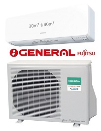 Climatisation 1 pièce 30m² à 40m²-G-ASHG12KGTB-G-AOHG12KGCE I GENERAL-FUJITSU