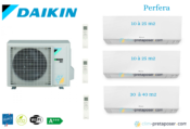 Climatiseurs tri split DAIKIN Gamme PERFERA 3MXM68A9 +2x FTXM20R-1x FTXM35R