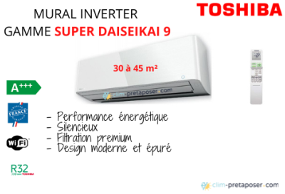 Unité Intérieure TOSHIBA-SUPER-DAISEKAI-RAS-M13PKVPG-E