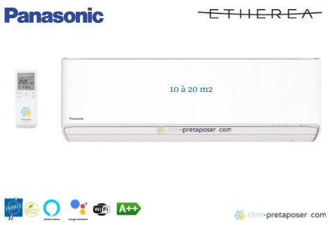 Unité Intérieure PANASONIC-Etherea-CS-Z20XKEW-Blanc Mat