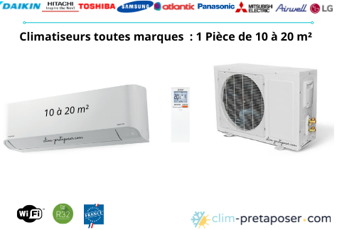 Climatiseur pour 1 pice de 10 m  20 m