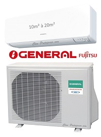 Climatiseur 1 pièce 10m² à 20m²-G-ASHG7KGTB-UE-G-AOHG7KGCE-UI- I GENERAL-FUJITSU