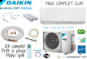 Pack complet clim prêt à poser mono split DAIKIN PERFERA FTXM50R-RXM50R