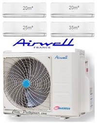 climatiseur-quadri-split-AW-YDZB430-H91-2xHDL007-N91-2XHDL009-N91