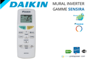 Climatiseur réversible mono split DAIKIN FTXF60D-RXF60D-SENSIRA-R32