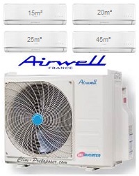 climatiseur-quadri-split-AW-YDZC542-H91-3xAWSI-HDH009-N91-1XAW-HDH018-N91