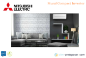 Climatiseur réversible bi split Mural Compact Mitsubishi MXZ-2F33VF3-2x-MSZ-AP15VGK