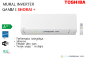 Climatiseur réversible bi split SHORAI Toshiba RAS-B07J2KVSG-E - RAS-B10J2KVSG-E-RAS-2M14U2AVG-E -