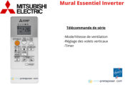 Climatisation réversible MITSUBISHI Gamme Mural Essentiel MSZ-HR35VF-MUZ-HR35VF