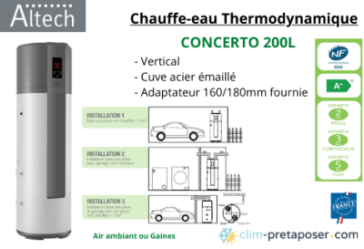Ballon Thermodynamique ALTECH Concerto-200L 