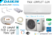 Pack complet clim prêt à poser mono split DAIKIN PERFERA FTXM35R-RXM35R