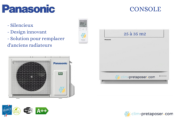 Climatiseur console double flux CS-Z35UFEAW-CU-Z35UBEA-PANASONIC