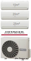 pompe à chaleur air air tri split réversible RAM-53NP2E-3XRAK-18QXE HITACHI TAKAI