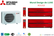 Climatiseur réversible bi split Mural Design de Luxe Mitsubishi MXZ-2F33VF3-2xMSZ-LN18VG2R