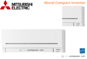 Climatiseur réversible bi split Mural Compact Mitsubishi MXZ-3F68VF3-2xMSZ-AP50VGK 