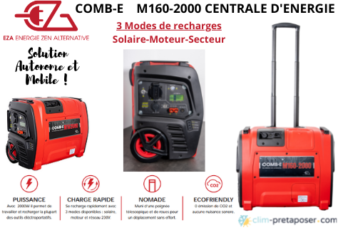 BATTERIE PORTABLE MULTIFONCTIONS COMB-EM200 EZA