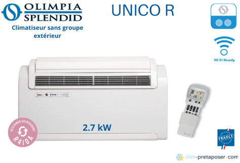 Climatiseur sans groupe extérieur UNICO R OLIMPIA SPENDID -12-HP -01496 - 2.7kW 