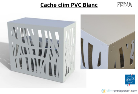 Cache Climatisation Extérieur en Aluminium Composite Gris