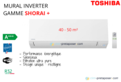 Climatiseur TOSHIBA mono split RAS-16J2AVSG-E-RAS-B16J2KVSG-E-gamme SHORAI + -
