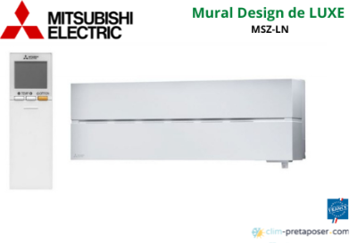 Unité Intérieure Design de Luxe MITSUBISHI MSZ-LN50VG2V-Blanc Perle