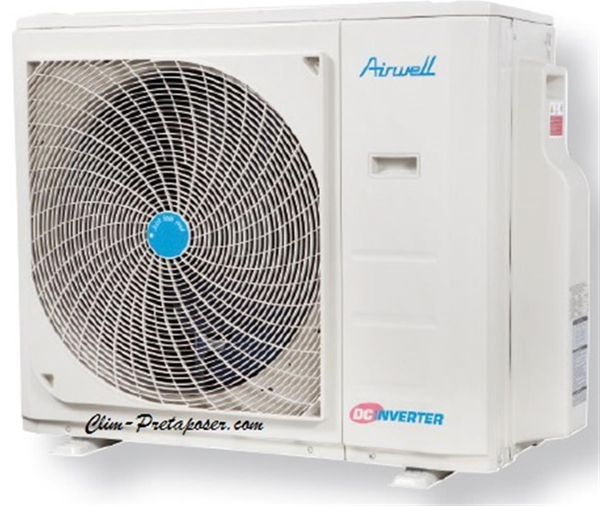 clim 1 pièce de 40m2,45m2 et 50m2, avec ce climatiseur réversible Airwell,chez