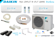 Pack complet prêt à poser PERFERA DAIKIN bi split 2MXM50A9-FTXM20R-FTXM25R