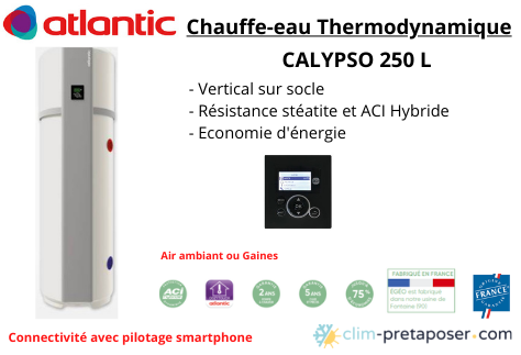 Installation d'un ballon thermodynamique Atlantic Calypso 250L - Vaucluse  (84) à ISLE-SUR-LA-SORGUE